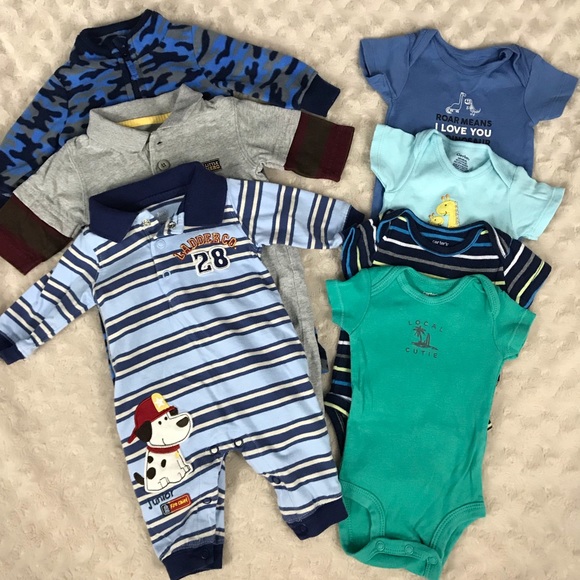 Red Fireman Bodysuit One Piece Romper Long Sleeve Baby Boy 0-3 Months NWT